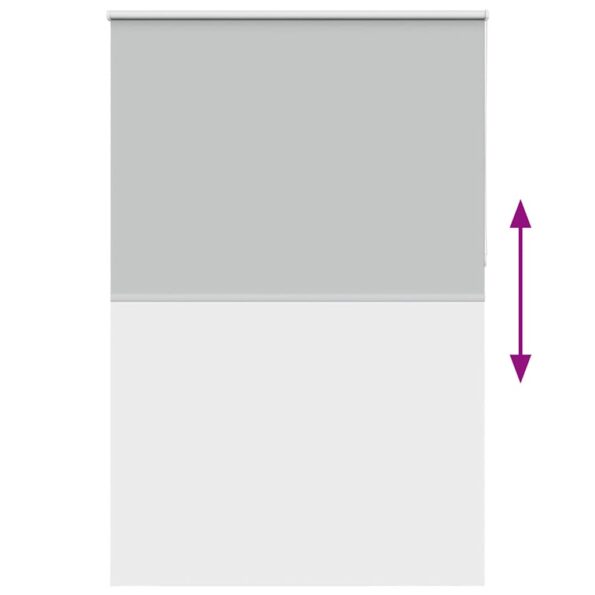 vidaXL roleta zatemnenie svetlo šedá 145x230 cm Šírka látky 141,6cm – Obrázok 9