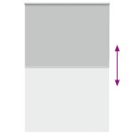 vidaXL roleta zatemnenie svetlo šedá 155x230 cm Šírka látky 151,6cm – Obrázok 9