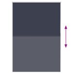 vidaXL Roleta Zatemnenie tmavomodré 105x150 cm Šírka látky 100,7 cm – Obrázok 5