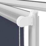 vidaXL Roleta Zatemnenie tmavomodré 125x150 cm Šírka látky 121,6 cm – Obrázok 11