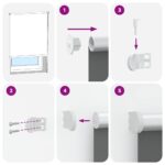 vidaXL Roleta Zatemnenie tmavomodré 125x150 cm Šírka látky 121,6 cm – Obrázok 6