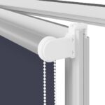 vidaXL roleta zatemnenie tmavomodré 135x150 cm Šírka látky 131,6 cm – Obrázok 11