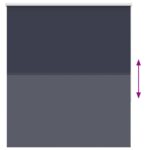 vidaXL roleta zatemnenie tmavomodré 135x150 cm Šírka látky 131,6 cm – Obrázok 5