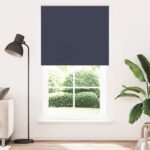 vidaXL roleta zatemnenie tmavomodré 140x230 cm Šírka látky 136,6 cm – Obrázok 2