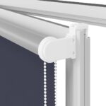 vidaXL roleta zatemnenie tmavomodré 140x230 cm Šírka látky 136,6 cm – Obrázok 11