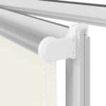 vidaXL Roleta zatemnenie sivobiele 160x130 cm Šírka látky 156,6cm – Obrázok 12