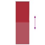 vidaXL Roleta Zatemnenie červená 60x150cm Šírka látky 55,7cm Polyester – Obrázok 5