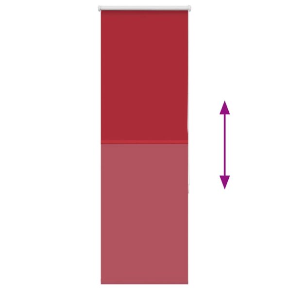 vidaXL Roleta Zatemnenie červená 60x150cm Šírka látky 55,7cm Polyester – Obrázok 5