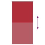 vidaXL Roleta Zatemnenie červená 70x150cm Šírka látky 65,7cm Polyester – Obrázok 5