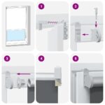 vidaXL Roleta Zatemnenie červená 130x150 cm Šírka látky 126,6cm – Obrázok 7