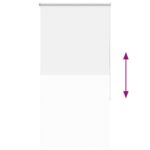 vidaXL Roleta Zatemnenie biela 85x130cm Šírka látky 80,7cm Polyester – Obrázok 9