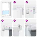 vidaXL Roleta Zatemnenie biela 115x130cm Šírka látky 110,7cm Polyester – Obrázok 5