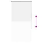 vidaXL Roleta Zatemnenie biela 85x175cm Šírka látky 80,7cm Polyester – Obrázok 9