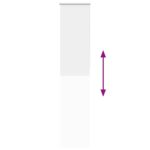 vidaXL Roleta Zatemnenie biela 40x210cm Šírka látky 35,7cm Polyester – Obrázok 9