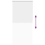 vidaXL Roleta Zatemnenie biela 100x230cm Šírka látky 95,7cm Polyester – Obrázok 9