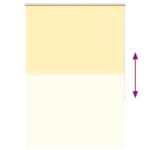 vidaXL Roleta Zatemnenie žltá 95x150cm Šírka látky 90,7cm Polyester – Obrázok 9