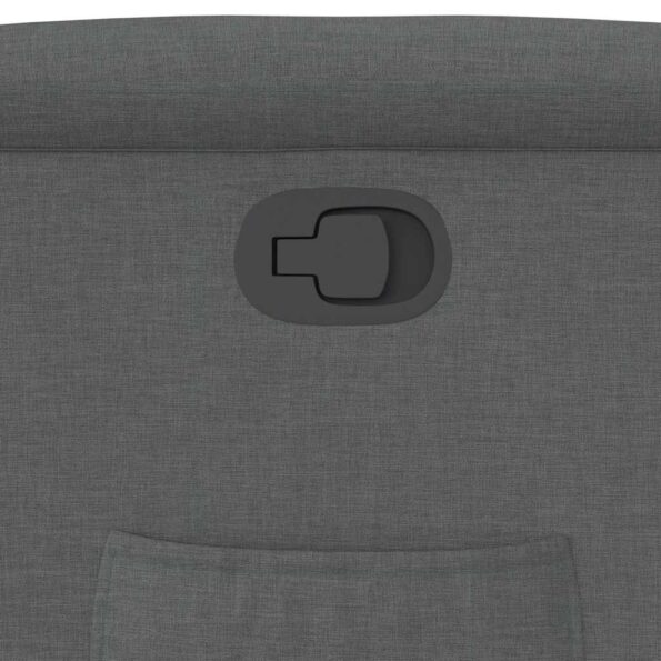 vidaXL Sklápacie kreslo tmavosivé látkové – Obrázok 9