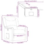 vidaXL Sklápacie kreslo čierne látkové – Obrázok 11