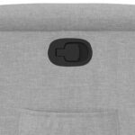 vidaXL Sklápacie kreslo oblakšedá látkové – Obrázok 9