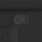 vidaXL Sklápacie kreslo lesklé čierne umelá koža – Obrázok 9