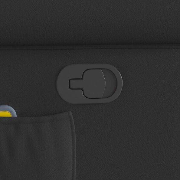 vidaXL Masážne kreslo, čierne, lesklá umelá koža – Obrázok 9