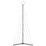 vidaXL LED vianočný stromček 339 LED studená biela 182 cm – Obrázok 6