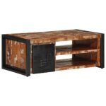 VidaXL Konferenčný stolík Viacfarebný 90x50x36cm Rekultivované masívne – Obrázok 2