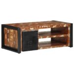 VidaXL Konferenčný stolík Viacfarebný 90x50x36cm Rekultivované masívne – Obrázok 3