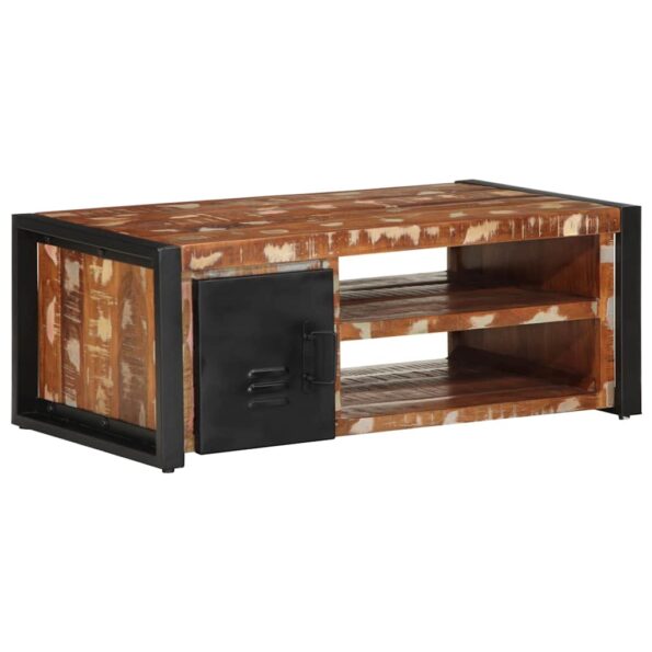 VidaXL Konferenčný stolík Viacfarebný 90x50x36cm Rekultivované masívne – Obrázok 3