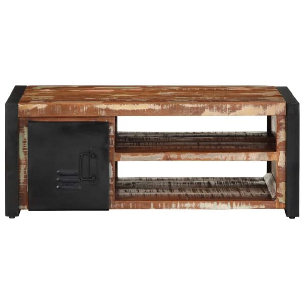 VidaXL Konferenčný stolík Viacfarebný 90x50x36cm Rekultivované masívne – Obrázok 5