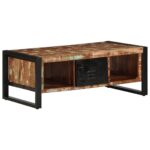 VidaXL Konferenčný stolík Viacfarebný 90x50x36cm Rekultivované masívne – Obrázok 2