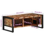 VidaXL Konferenčný stolík Viacfarebný 90x50x36cm Rekultivované masívne – Obrázok 12