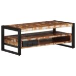 VidaXL Konferenčný stolík Viacfarebný 90x50x36cm Rekultivované masívne – Obrázok 3