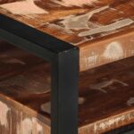 VidaXL Konferenčný stolík Viacfarebný 90x50x36cm Rekultivované masívne – Obrázok 7
