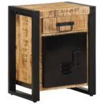 vidaXL Nočná skrinka 40x30x50 cm Masívne hrubé drevo Mango – Obrázok 4