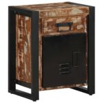 vidaXL Nočné skrinky 2 ks Viacfarebné masívne hrubé drevo Mango – Obrázok 11