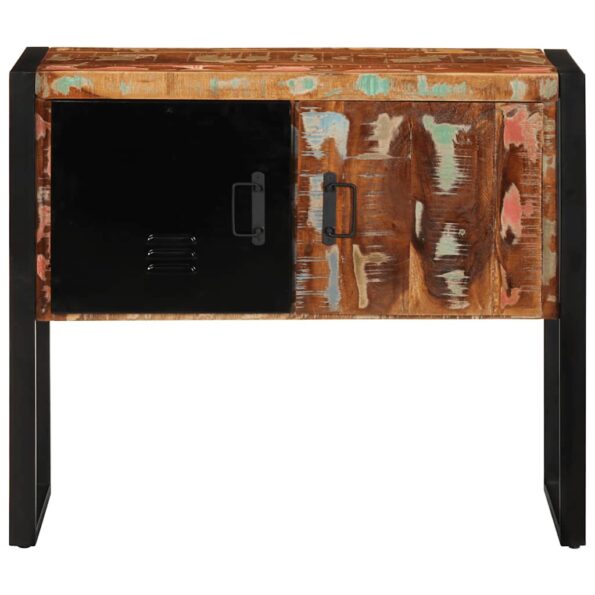 VidaXL Konzolová skrinka Viacfarebná Rekultivované masívne drevo – Obrázok 2