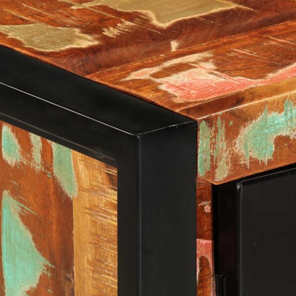 VidaXL Konzolová skrinka Viacfarebná Rekultivované masívne drevo – Obrázok 8