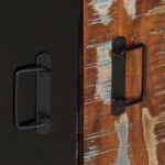 VidaXL Konzolová skrinka Viacfarebná Rekultivované masívne drevo – Obrázok 9