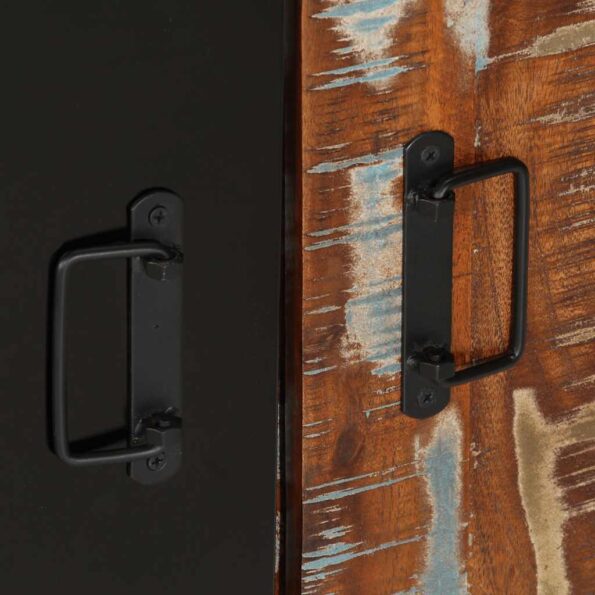 VidaXL Konzolová skrinka Viacfarebná Rekultivované masívne drevo – Obrázok 9