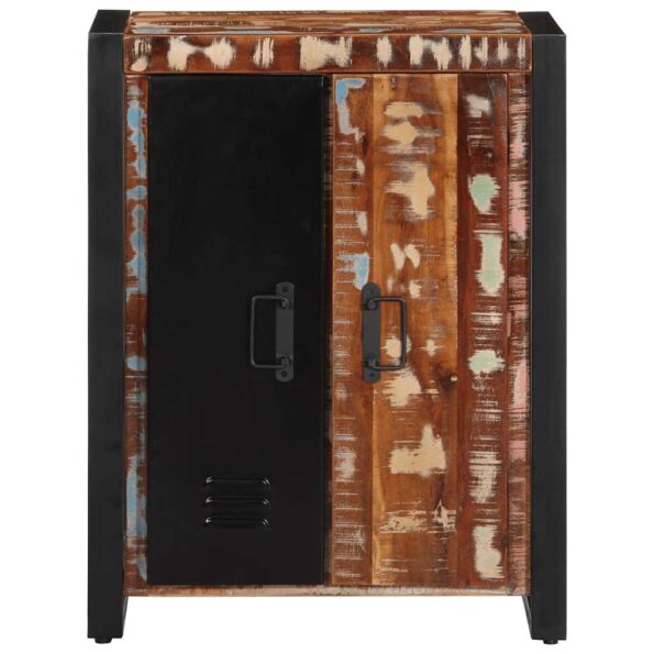 VidaXL Príborník Viacfarebný 55x35x70 cm Rekultivované masívne drevo – Obrázok 2