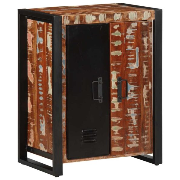 VidaXL Príborník Viacfarebný 55x35x70 cm Rekultivované masívne drevo – Obrázok 3