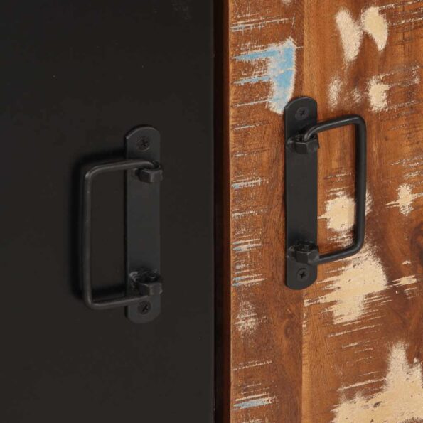 VidaXL Príborník Viacfarebný 55x35x70 cm Rekultivované masívne drevo – Obrázok 9