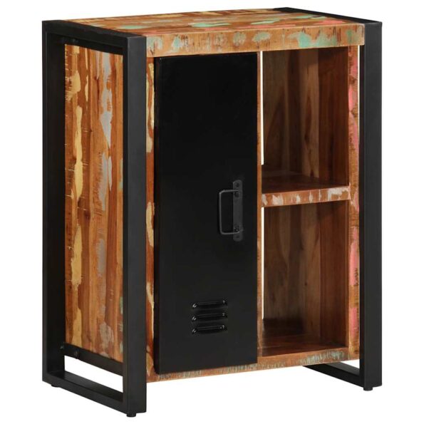 VidaXL Príborník Viacfarebný 55x35x70 cm Rekultivované masívne drevo – Obrázok 4