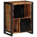 VidaXL Príborník Viacfarebný 55x35x70 cm Rekultivované masívne drevo – Obrázok 3