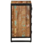 vidaXL Zásuvková skrinka Viacfarebná Rekultivované masívne drevo – Obrázok 6