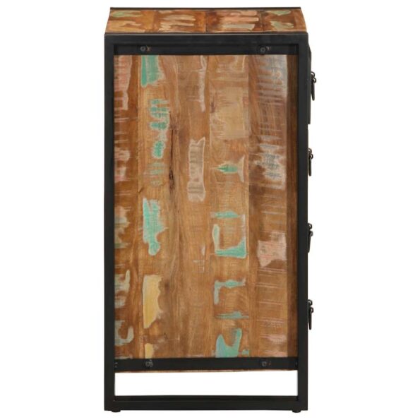 vidaXL Zásuvková skrinka Viacfarebná Rekultivované masívne drevo – Obrázok 6