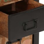 vidaXL Zásuvková skrinka Viacfarebná Rekultivované masívne drevo – Obrázok 9