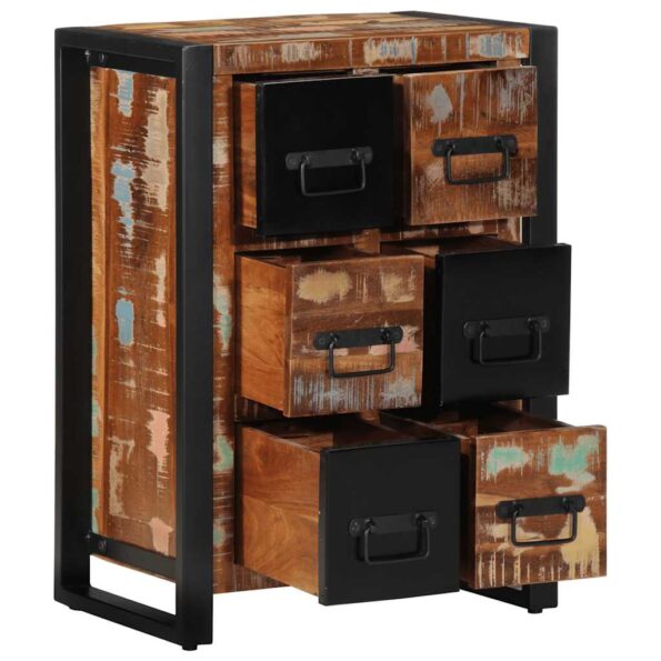 VidaXL Príborník 50x35x70 cm Rekultivované masívne drevo – Obrázok 12