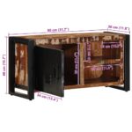 VidaXL TV skrinka 80x30x40 cm Rekultivované masívne drevo – Obrázok 11